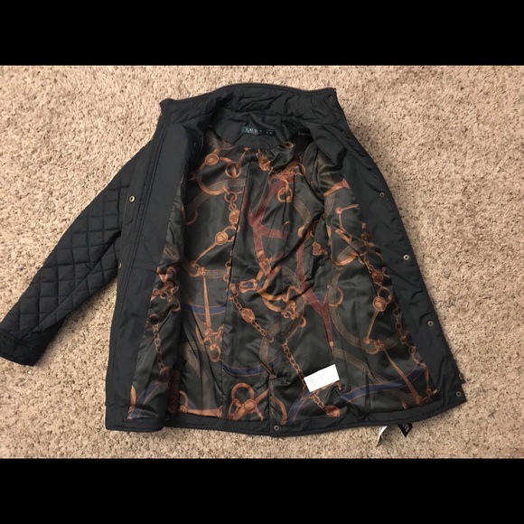 Lauren Ralph Lauren Trim Quilted Coat - Picture 6 of 8